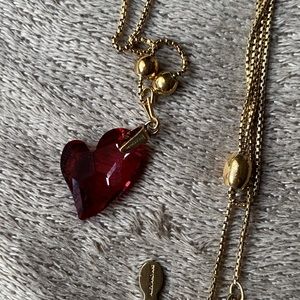 Alex and Ani Heart charm adjustable gold necklace